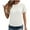 White, variant on OGLCCG Womens Summer Tops Crewneck Short Sleeve Casual Business Blouses Dressy Lightweight Solid Loose Basic Textured T Shirts Tees,M,White
