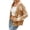Khaki, variant on Lilgiuy Women's Casual V-Neck Print Cardigan Long Sleeve Tops Blouse(Khaki,4) Winter Clothes for 2022