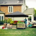 thumbnail image 6 of WildBreak 10 x10 Feet Pop Up Canopy with 4 Sidewalls, One Button Push Setup - Black, 6 of 7