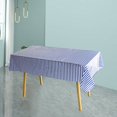 thumbnail image 4 of VERMON Nappe, Couverture de Table à Manger Imprimé Rayures Imperméable Résistant à la Décoloration Anti-Rayures Décoration Maison Couleur Vive Couverture de Table à Usage Unique Fournitures de Fête, 4 of 6