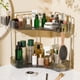 thumbnail image 1 of Organizador de baño Kinkota de 2 niveles, esquina, plástico, gris, 1 of 6