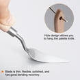 thumbnail image 4 of 4 Pieces 8# Painting Palette Knife Pointy Stainless Steel Art Spatula Scraper Mixing Tools, 4 of 7