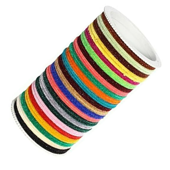 Handmade Multi Color 36 PCS Velvet Metal bangle bracelet For Girls Made In India High Quality Bangles Set For Girls And Women