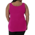 thumbnail image 3 of Fit for Me by Fruit of the Loom Women's Plus-Size Active Shirred Tank with Shelf Bra, 3 of 4