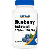 Nutricost Blueberry Extract 8000mg Strength (160mg 50:1 Extract), 180 Capsules, Supplement