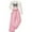 Pink, variant on Bearichfupo Girls' Printed Long Sleeved Crew Neck Top With Lace Up Solid Color Wide Leg Trousers Personality Casual Fashion Suit,Girls' Pant Sets Sizes 5-6 Years