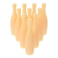 thumbnail image 1 of OUNONA 10Pcs Tabletop Bowling Pin for Game Replacement Durable Plastic Bowling Accessory Beige, 1 of 8