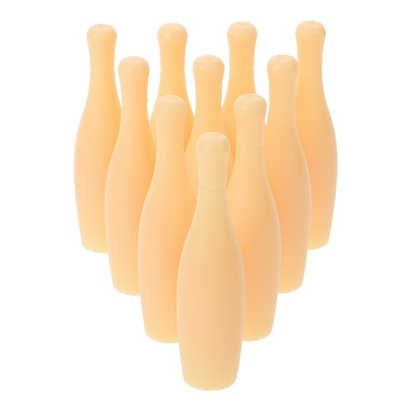 HOMEMAXS 10Pcs Tabletop Bowling Pin Replacement Interactive Bowling Game Accessory Indoor Table Bowling Pin