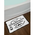 thumbnail image 2 of Saying Bath Mat, Home is Where You Hang Your Lantern Typography with a Tent and Trees Camping, Plush Bathroom Decor Mat with Non Slip Backing, 29.5" X 17.5", White Grey, by Ambesonne, 2 of 2