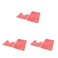 thumbnail image 1 of kurtrusly 1/2/3 Polyester Chenille Rug Carpet With Soft Texture Good Stepping Feeling And Strong Grip Prompt Pink Orange 50*80+50*50 3PCS, 1 of 6