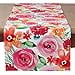 thumbnail image 3 of SARO 3233.M1672B Santa Monica Floral Design Runner Tablecloth  Multi Color, 3 of 4