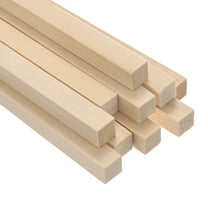 Square Wood Dowel Rod 48" X 1/2" Pack Of 25 Square Wooden Dowel Sticks For Crafts And DIY Birch Hardwood By Woodpeckers
