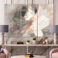thumbnail image 2 of Designart - Abstract Peony Grey - Pink Modern Gallery-wrapped Canvas, 2 of 2