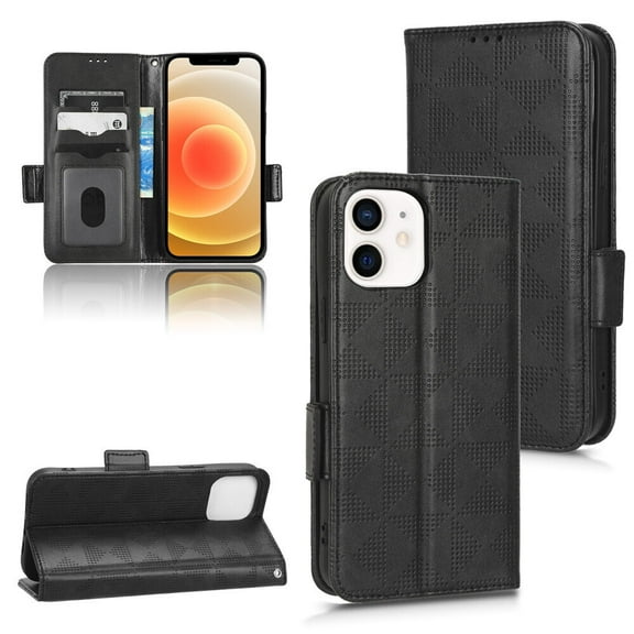 iPhone 12 Mini Case , Leather Wallet Cover Magnetic Full Body Shockproof Stand Flip Case for iPhone 12 Mini