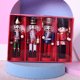 thumbnail image 4 of 4pcs colgando decoración de cascanueces de Navidad decoración de títeres de cascanueces de madera para escritorio, 4 of 7