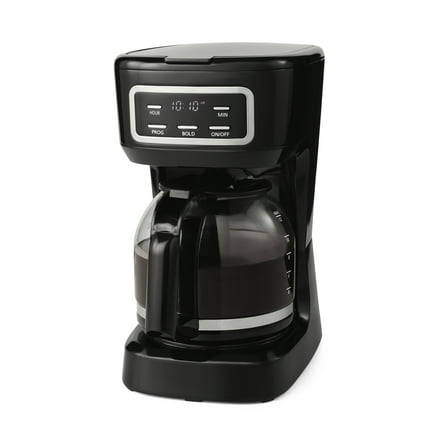 Mainstays CM1449-UL Black 12-Cup Programmable Drip Coffee Maker