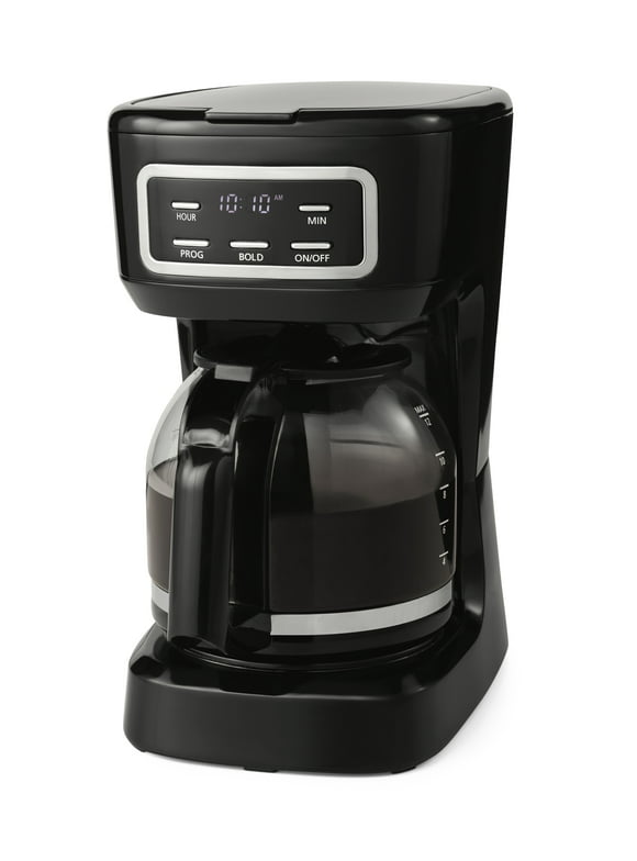 Mainstays 12 Cup Programmable Coffee Maker, Drip Coffee Maker