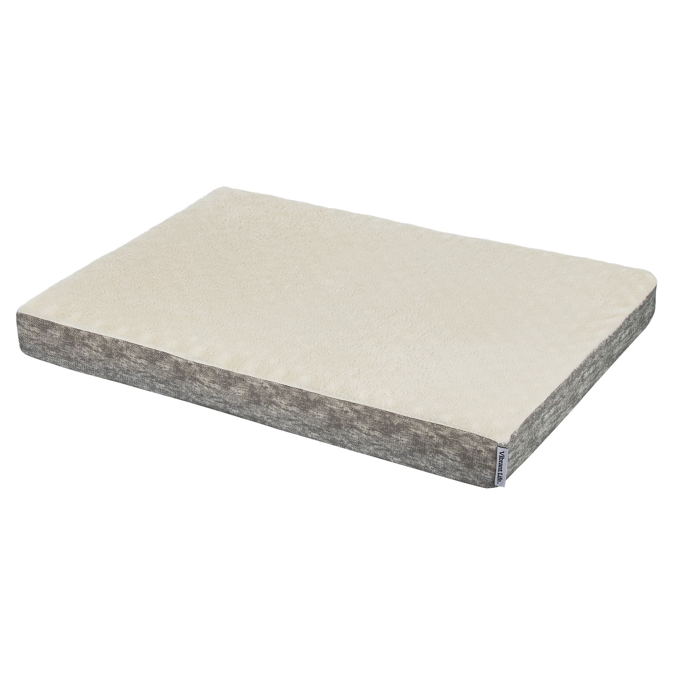 Vibrant Life Large Orthopedic Foam Pet Bed, Gray, 35x25" photo 7