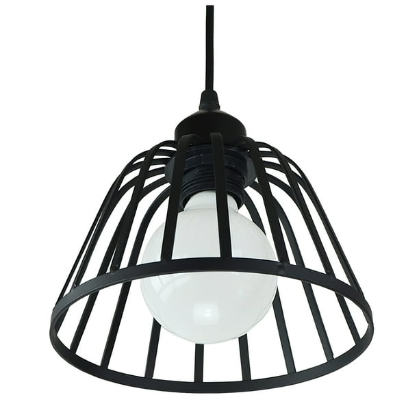 Retro Style Chandelier Shade Black Iron Hanging Lamp With 1m 39 3inch Wire For Living Room Bedroom Hotel Studio Restaurant Com Retro Style Chandelier Shade Black Iron, How To Replace A Hanging Lamp Shade