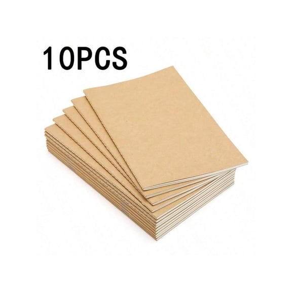 10pcs Paper Stitched Notebooks, Perfect for Meeting Minutes, Notes, and To-Do Lists, Ideal for Office, Classroom, and Personal Use