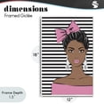 thumbnail image 4 of Stupell Industries Modern Girl with Bow & Jewel Earrings White Framed Giclee Art, 12 x 18, by Martina Pavlova, 4 of 8