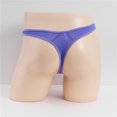 thumbnail image 5 of Arnsht Men's Sexy Erotic Thongs Low Rise Bulge Pouch T-Back Underwear Breathable Purple Free Size, 5 of 5