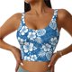 thumbnail image 1 of Fotbe Leaves And Flowers Sujetador Deportivo Largo sin Aros para Mujer con Almohadillas y Soporte Medio, Transpirable y Absorbente, Camiseta Tipo Chaleco o Tank Top-Medium, 1 of 8