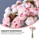 thumbnail image 2 of KAKOWELY 1 ramo de camelia artificial para boda, adorno floral para el hogar (rosa), 2 of 4