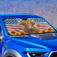 thumbnail image 4 of HUIACONG Car Windshield Sun Shade All Season Windshield S Foldable Sunshade UV Reflective Heat Protection Keep Interior Cool Heat and UV Protection UV Coating Vans Front Window Truck Pickup, 4 of 7