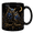 Ceramic Mug, variant on Lotusprint LLC Personalized Celestial Owl 2D Print Flat Ceramic Mug, Moon Owl Mug , White
