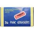 thumbnail image 2 of Sargent Art Large Pink Erasers 36/Pkg, 2 of 2
