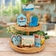 thumbnail image 4 of Verano Bandeja Jerárquica Hola Playa Azul Bandeja Decoraciones Silla Costera Cangrejo Chanclas Signos de Madera Verano Mar Océano Granja para Casa Mesa Estante, 4 of 7