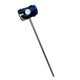 thumbnail image 2 of Mazo de pedal para bombo, parches de goma redondos, mazo de pedal para bombo para bajo Azul, 2 of 9