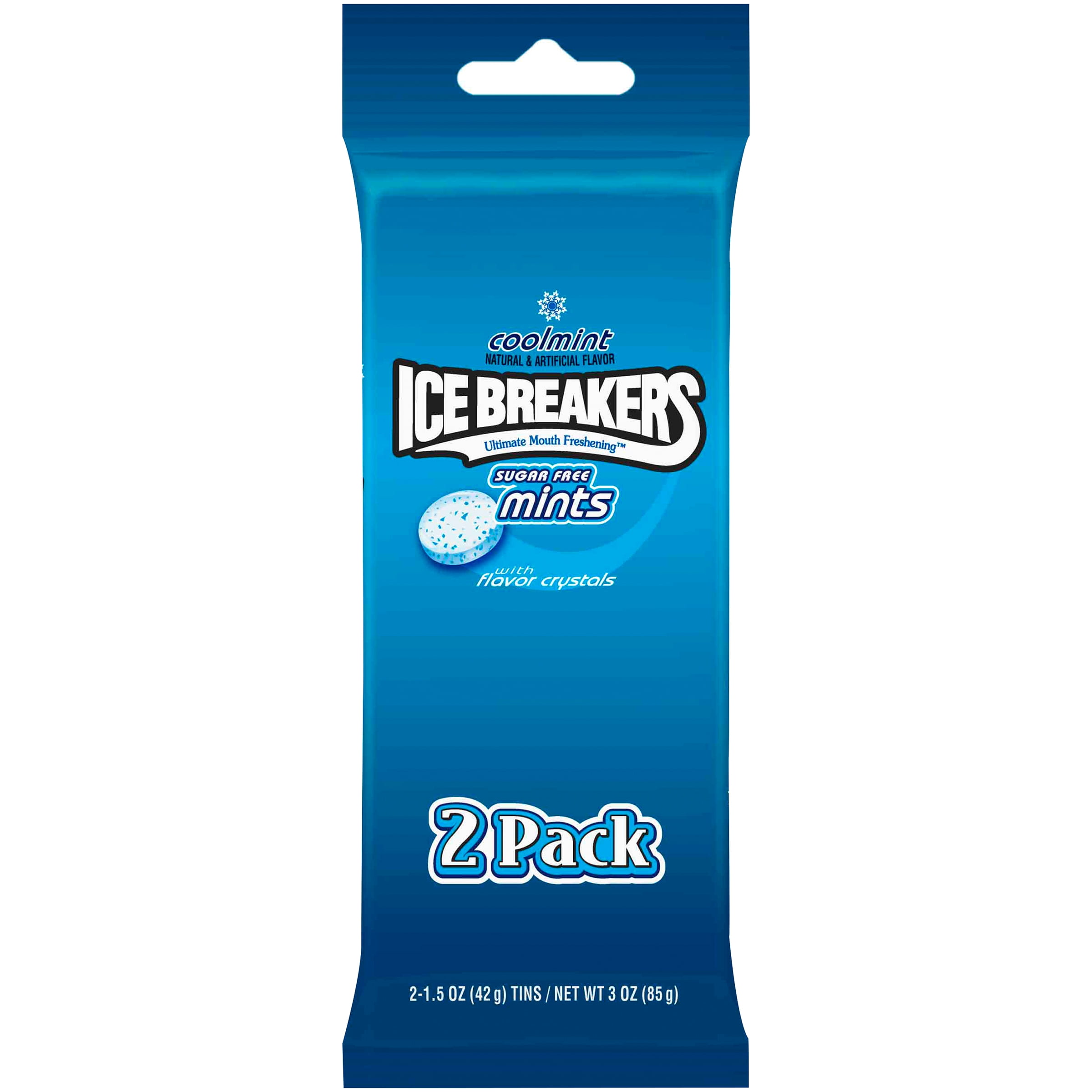 Ice Breakers Coolmint Sugar Free Mints, 1.5 oz, (Pack of 2) by The Hershey Company