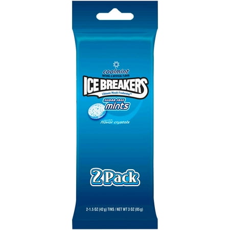 UPC 034000000043 product image for Ice Breakers Sugar Free Mints in Cool Mint, 2-Count | upcitemdb.com