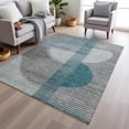 thumbnail image 6 of Dalyn Rugs Machine Washable Indoor/Outdoor Chantille Teal 5' x 7'6" Rug, 6 of 9