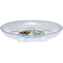 CWP DS-800 Heavy Gauge Footed Carpet Saver Saucer, 8-Inch Diameter, Clear