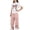 Pink, variant on BXJX Girls Summer Outfit Sets Size 10-12 T, 2PC Short Sleeve Casual Crew Neck T-Shirts and Cargo Pants Sets Blue
