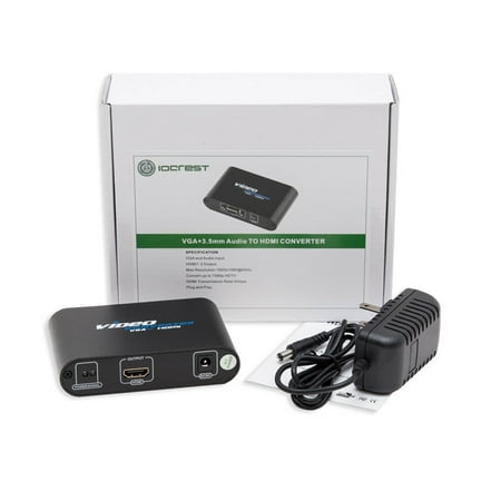 Syba VGA HD15 + 3.5mm Audio to HDMI Converter Syba VGA HD15 + 3.5mm Audio to HDMI Converter