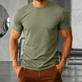 thumbnail image 2 of Shirts For Men Shirt Silky Men's Athletic T-Shirts Workout Running Short Sleeve Gym Shirts Size 8XL, 2 of 7
