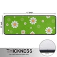 thumbnail image 5 of Kitchen Rugs Sets Of 2,Green Daisy Flower Orange Centers Pattern Anti Fatigue Kitchen Mat Rugs Non Slip Washable,Decorative Kitchen Floor Mats for Kitchen,Sink,Laundry,17"x47"+17"x47", 5 of 5