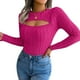 thumbnail image 5 of Suéter de manga larga con giro hueco de moda europea y americana de otoño e invierno Ropa de mujer, 5 of 5