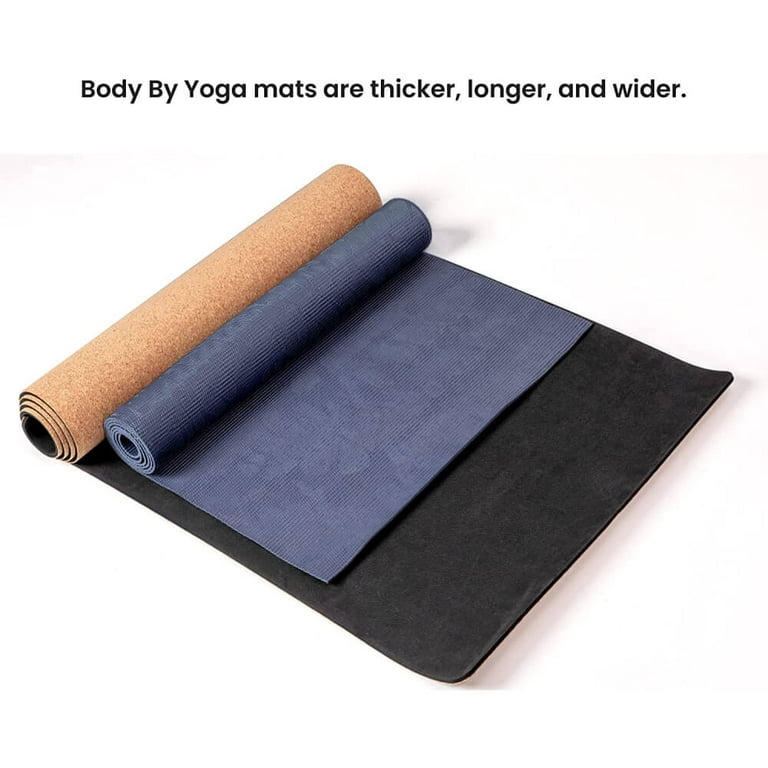 Goederen Vader fage Leesbaarheid Luxury Cork Yoga Mat - Non Slip, Soft, Sweat Resistant. Pose Alignment  Lines, Body By Yoga Jet Setter, 80" Long - Walmart.com