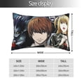 thumbnail image 4 of Death Note Pillowcases Soft Pillow Holder Decorative Cushion Cover Home Decor Rectangular Throw Pillow Covers 14"X20", 4 of 9