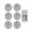 1 controller 6 Lamp, variant on RGB Magnet 13 LED RGB Submersible Light Swimming Pool Underwater Night Lamp For Vase Bowl Wedding Party Garden Pond Decor Lamp
