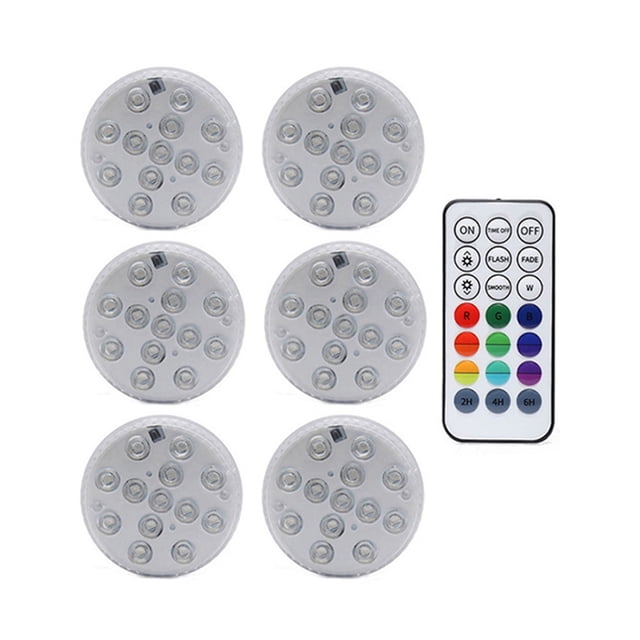 Pool Light RF Remote 13 LED RGB Submersible Light 16 Colors Underwater Lights Swimming Pool Decorative Lights With Magnet ,Easy to Install