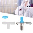 thumbnail image 4 of Metal Pastic  Fountain Drinker  Water Feeder 20PCS No Rust Durable Three Way For Pet For  White 3 Way, 4 of 8
