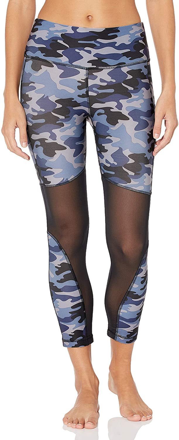 VIP Jeans - Girls Mesh Legging Yoga Pant Tights Activewear in Navy Camo Size - Medium - image 1 of 2