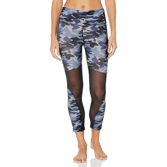 VIP Jeans - Girls Mesh Legging Yoga Pant Tights Activewear in Navy Camo Size - Medium