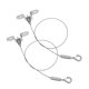 thumbnail image 1 of SWETRACE 2Ud Gancho Colgante Con Cable De Resistente Para Lámparas Y Cuadros Color Plata, 1 of 8